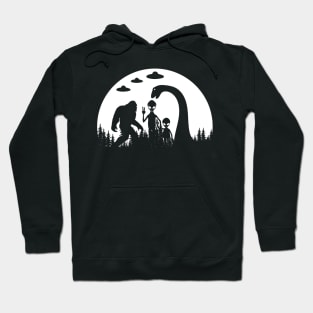 BIgfoot Nessie Ufo And Aliens Hoodie